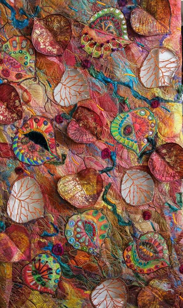 21+ Fabric art, Textile fiber art, Stitching art